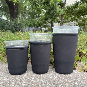 Porte-gobelet à café portable <span class=keywords><strong>noir</strong></span> pour porte-gobelet, manchon de gobelet en néoprène, manchon de gobelet personnalisé, manchon de gobelet en matériau de plongée personnalisé - Product Image 1