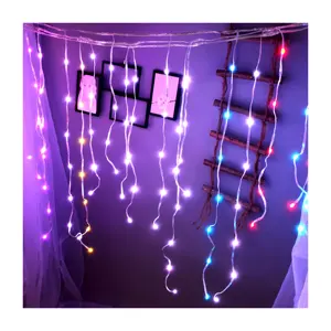 KINGYI Holiday Lights Led Curtain Lamp Icicle Garden Decorative Lights Outdoor Decor Neon Sign Luci a LED Other Outdoor Lighting