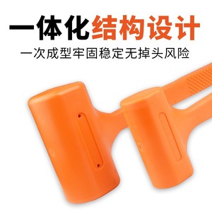 <b>Plastic</b> Rubber Hammer For <b>Tile</b> And Wood Flooring Installation Durable Shockproof T Shape Handle Set - Product Image 5