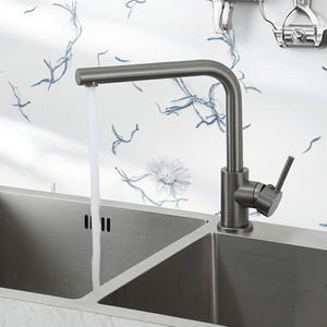 Per FRAP moderna maniglia singola rubinetto lavello da cucina a 360 gradi rotante acqua calda miscelatore rubinetto in acciaio inox per uso cucina - Product Image 3