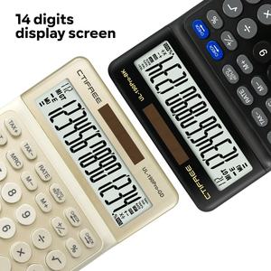 เครื่องคิดเลขตั้งโต๊ะอิเล็กทรอนิกส์ CTIFREE -190Pro 14 หลัก  แบบพื้นฐาน  ใช้พลังงานสองระบบ  ตัวเครื่องพลาสติก  พร้อมปฏิทิน  ได้รับการรับรองมาตรฐาน CE สำหรับธุรกิจ - Product Image 3