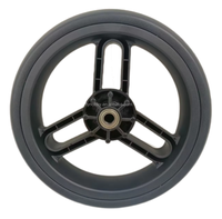 Roue de poussette pour bébé de 7 pouces en mousse EVA avec frein, capacité de charge de 25-30 kg, dureté 60-65A