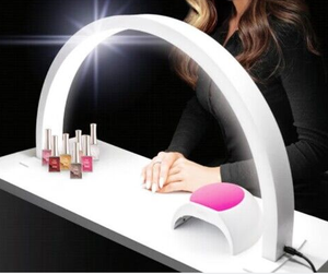 Nueva Lámpara LED de Diamante de 30W para Pestañas, Maquillaje, Tatuajes, <span class=keywords><strong>Uñas</strong></span> y Belleza, con Forma de U, Arco, <span class=keywords><strong>Media</strong></span> <span class=keywords><strong>Luna</strong></span> - Product Image 1