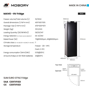 <span class=keywords><strong>Nevera</strong></span> Compacta MOBORV de <span class=keywords><strong>12V</strong></span> CC para Autocaravanas, Eficiente Energéticamente, con Certificación SAA y CE, Ideal para Campamentos y Hoteles - Product Image 4