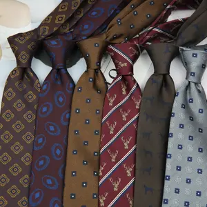 Diskon besar-besaran dasi unik populer produsen gravata masculina untuk noivo dasi dan aksesori dasi leher bergaris untuk pria
