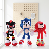 Peluche hérisson anime de haute qualité, nouveau jouet animal en peluche, cadeau pour enfants, personnage de dessin animé célèbre, porte-clés, vente en gros en stock