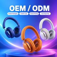 Casque sans fil A100 à réduction de bruit active, haut-parleurs stéréo 40 mm, léger et pliable pour les voyages et l'usage quotidien