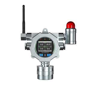 Industrial Wall-Mounted Gas Detector Aluminum Alloy Fixed <b>Monitor</b> with LCD Display & Sound-<b>Light</b> Alarm - Product Image 1