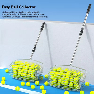 Ramasseur de balles de pickleball portable en acier inoxydable léger et réglable, idéal pour l'intérieur et l'extérieur – Meilleures ventes - Product Image 3