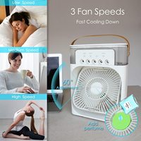 Refroidisseur d'air de ventilateur de support dissipation de chauffage refroidissement par air portable avec refroidisseur d'air de glace
