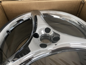 Cerchio in Lega Forgiata Cromato a Tre Razze per Volkswagen Mk4 <span class=keywords><strong>Golf4</strong></span>, Toyota 86 Camry, Lexus Nx200 Rx450 Gx400, Honda Civic92 - Product Image 3