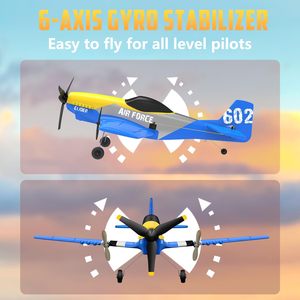 <span class=keywords><strong>Avion</strong></span> télécommandé DWI Dowellin <span class=keywords><strong>3</strong></span> canaux P-51D Mustang, prêt à voler, stabilisateur gyroscopique 6 <span class=keywords><strong>axes</strong></span> 2,4 GHz - Product Image 4