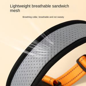 Ensemble collier et laisse pour chien en couleur unie - Style classique, réglable, durable pour la promenade des chiens - Product Image 3