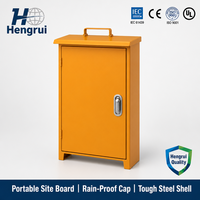 Boîte de distribution portable étanche IP66, panneau d'alimentation mobile, structure légère et compacte, prise de courant temporaire extérieure