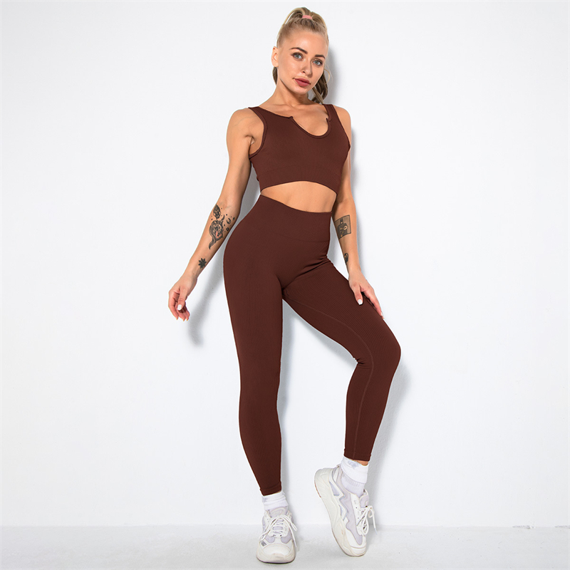 HOT 11 colors Fashion Modern Breathable Workout Clothing Popular Women Active Wear Yoga Set hygroscopic