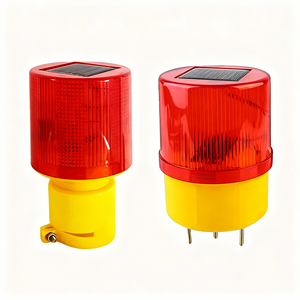Feux de signalisation solaires modèle 02 pour grue à tour, clôture, chantier routier, signalisation de chantier, lumière clignotante de nuit - Product Image 3