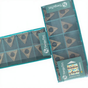 TCMT16T308-MT TT5080 Insertos Originales Taegutec de Carburo de Tungsteno con Recubrimiento CVD HRC45-60 para Torneado Externo en Tornos CNC, Corea - Product Image 1