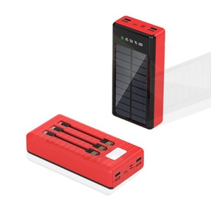 Cargadores Portátiles Universales con Logotipo Personalizado, 30000mAh, Cables Integrados, Cargador Solar para Exteriores - Product Image 5