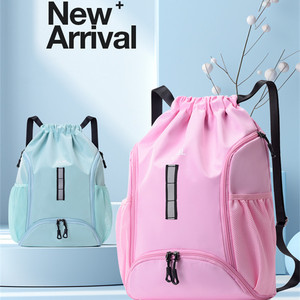 Free Custom Logo Design Promotional Lightweight Fashion Sport Nylon Polyester Waterproof Open Closure Unisex Backpack