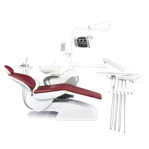 Kursi Dental elektrik kulit PU kualitas tinggi, kursi perawatan bedah implan gigi untuk kantor Dental
