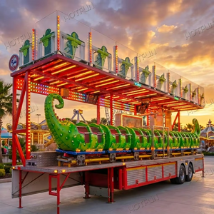 Manège portable sans fondation Wacky Worm Roller Coaster avec <span class=keywords><strong>remorque</strong></span> - Product Image 6