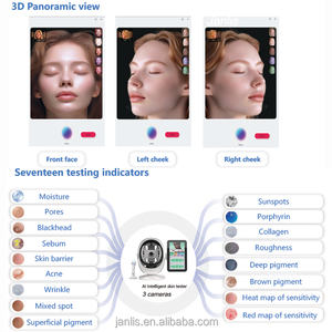 เครื่องวิเคราะห์ผิวหน้า AI Skin Tester 8 Spectrum พร้อมระบบสแกนแบบ 180 องศา ตรวจจับปัญหาผิว 17 ประเภท รายงานผลในคลิกเดียว เครื่องมือวินิจฉัยผิวสำหรับช่างเสริมสวยในร้านเสริมสวย - Product Image 4