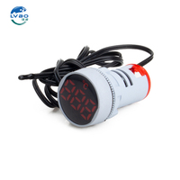 Termómetro Digital Electrónico MINI LVBO de Venta Directa, Registrador de Temperatura, Termómetro de CA con Indicador Luminoso LED de 22MM, Precisión del 2%