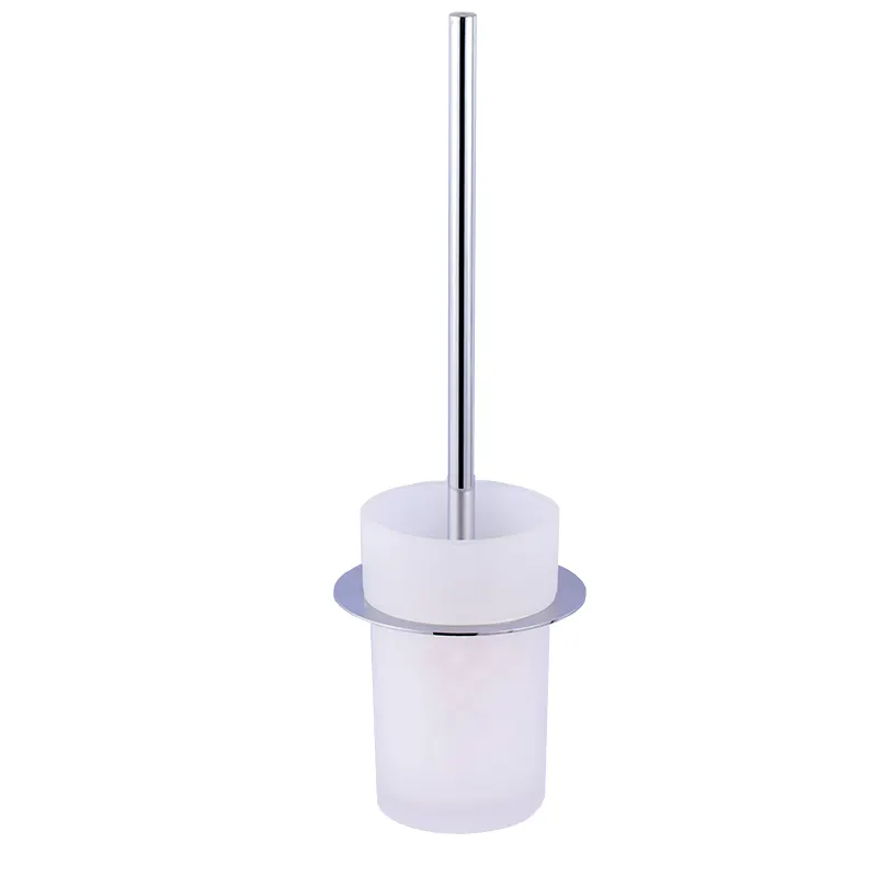 High Quality Modern Bathroom Accessories Wall Mounted Toilet Brush and Holder Set