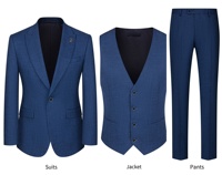 Ensemble de costume de mariage pour homme 3 pièces, costume homme, veste blazer ajustée, pour occasions formelles, bureau, décontractées
