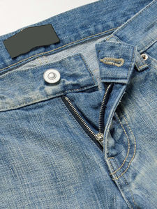 <span class=keywords><strong>Jean</strong></span> cargo droit pour homme grande taille personnalisé, ourlet effiloché, délavé vintage, respirant, écologique, pré-rétréci - Product Image 3