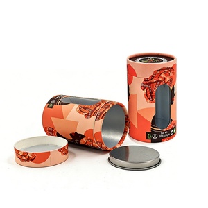 Eco-friendly Food-grade Paper Tube Candy Jar Customized Design and Size Fashionable and Trendy with PVC Transparent Window - Product Image 2