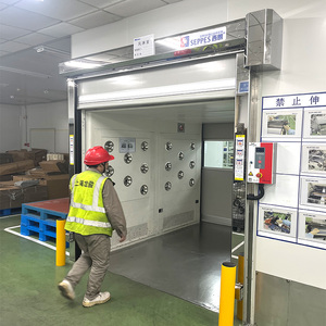 Porte à enroulement rapide en PVC avec capteur radar - Porte industrielle à grande vitesse pour salle blanche et entrepôt frigorifique - Product Image 6