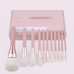 Nouveaux produits Cadeaux de Noël 12 pièces ensemble de <span class=keywords><strong>pinceaux</strong></span> de maquillage professionnel ensemble de <span class=keywords><strong>pinceaux</strong></span> cadeau de haute qualité avec emballage haut de gamme en PU - Product Image 4