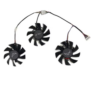 T128015SU, ventilador de tarjeta gráfica, enfriador de GPU, para <span class=keywords><strong>ASUS</strong></span> TUF3 RX <span class=keywords><strong>5700</strong></span> <span class=keywords><strong>XT</strong></span> 8G GAMING OC, <span class=keywords><strong>ASUS</strong></span> TUF GTX 1660 GAMING X3 - Product Image 4