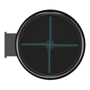 Boîte lumineuse holographique <span class=keywords><strong>3D</strong></span> publicitaire à faire soi-même, boîte lumineuse extérieure double face, boîte lumineuse circulaire en acrylique, panneau de signalisation thermoformé en usine - Product Image 6