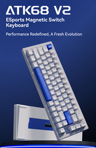 Vente chaude ATK 68V2 PRO Filaire Esports Gateron Jade CNC Boîtier En Aluminium RGB Rétroéclairage Effets <span class=keywords><strong>Plaque</strong></span> Clavier À Effet Hall - Product Image 4