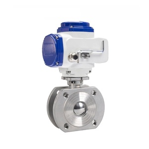 Válvula de Bola Motorizada de Acero Inoxidable COVNA Tipo Delgado DN40 con Brida - Product Image 3