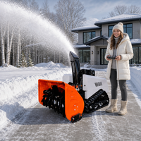Déneigeuse télécommandée Voer, largeur de 1000 mm, moteur à essence de 420 cm³, 15 CV, pour travaux de déneigement agricoles, de ranch et commerciaux