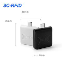 Lector de Tarjetas RFID para Teléfono Android de 13.56mhz, Interfaz Tipo-C, Lector de Tarjetas NFC Sin Contacto, Lector de Tarjetas IC Portátil, Venta Caliente en Fábrica