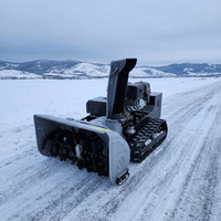 Souffleuse à neige électrique sur chenilles de 9,0 kW, largeur 120 cm, modèle HD 200F, télécommandée, automotrice, pour l'élimination de la neige dans les cours et sur les routes