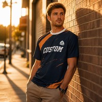 Conjunto de Camisetas de Fútbol con Diseño Gráfico Diagonal Personalizado, Uniforme Deportivo Sublimado, Fabricante OEM, Corte Holgado
