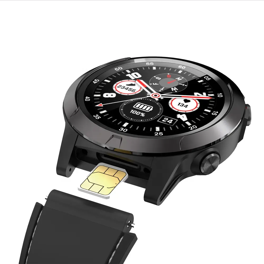 New sim card GSM make answer calling outdoors smart GPS watch S-M4S with compass altitude barometer tools
