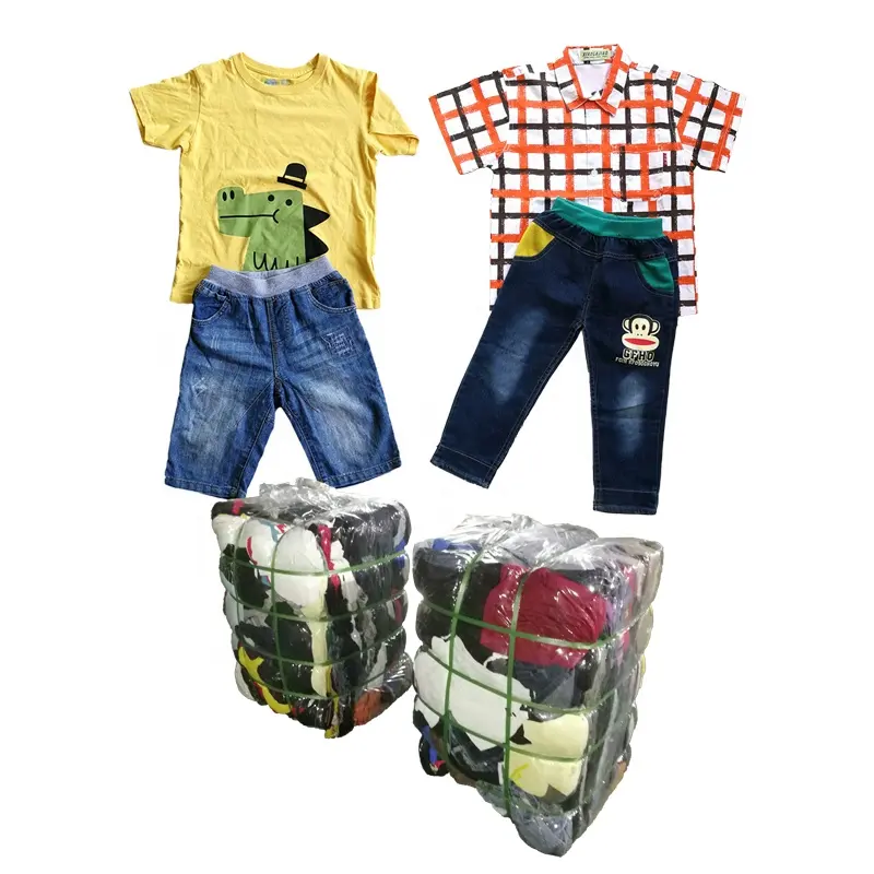 Bail Suits for Children Summer Clothing Segel Bale Baby clothes Mixed Clothing Baggy Jeans Used Clothes