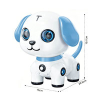 Chien robot télécommandé 10 en 1 multifonction, jouet intelligent RC pour chiot, lumière, musique, interactif, éducatif, animal de compagnie robot pour enfants, cadeau