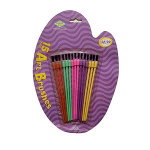 Procesamiento de chuangyi de buena calidad, varilla de plástico de color personalizado, 12 tarjetas de succión, juego de pinceles de cabeza grande, pincel de arte, compañero de <span class=keywords><strong>pintura</strong></span> para niños - Product Image 4