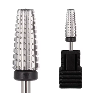 Broca Profesional 5 en 1 de Carburo de Tungsteno para Uñas, 4XC, Cilíndrica Cónica, Extra Gruesa, 3/32'', para Remover Acrílico Rápidamente - Product Image 3