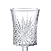 Verre à vin moderne personnalisé en stock direct usine, gobelet transparent pour la dégustation, verrerie durable