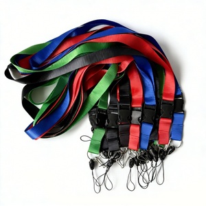 Cheap 2cm Wide <b>Polyester</b> <b>Lanyard</b> Business Work ID Card Holder Neck Strap Badge Hanging Rope with Simple Clip - Product Image 3