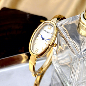 Orologio da Polso Rettangolare Ovale Nuovo Stile Retrò in Lega al Quarzo, Elegante Orologio da <span class=keywords><strong>Donna</strong></span> per Abiti, Regalo per Donne - Product Image 4
