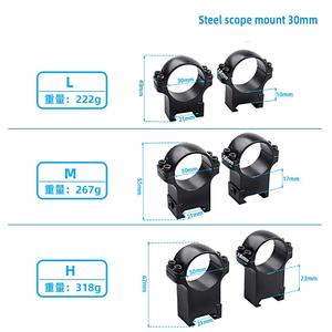 Anillas de Montaje de Acero de Perfil Alto con 3 Ranuras y Soporte de Liberación Rápida, con Alta Presión 6X para Equipo Óptico de Caza al Aire Libre - Product Image 4